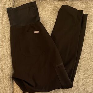 FIGS Black Maternity Scrub Bottoms